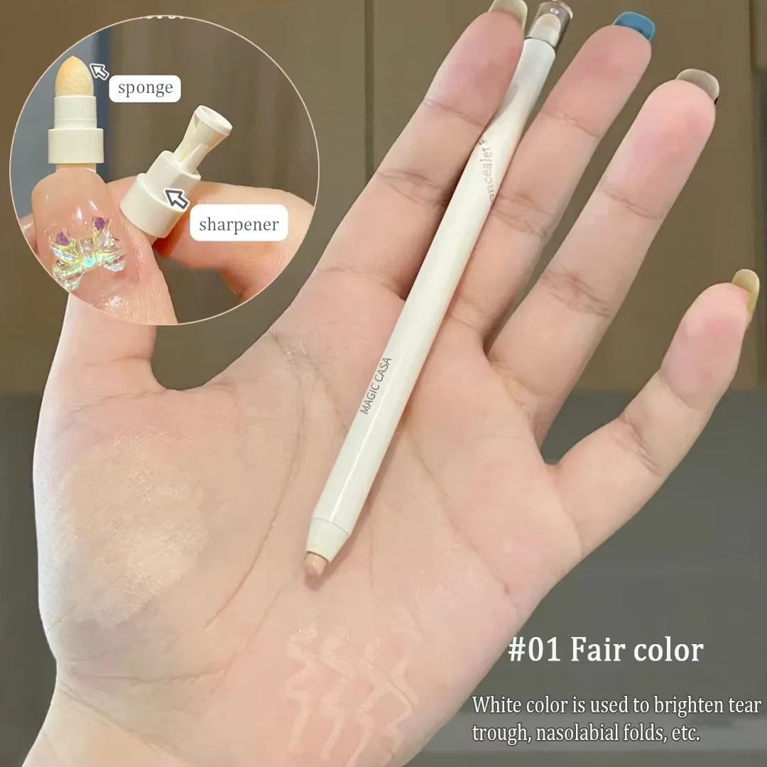 SilkCover™ Full Cover Concealer Stick – Waterproof Spot & Blemish Corrector for Flawless Face, Brows & Lips